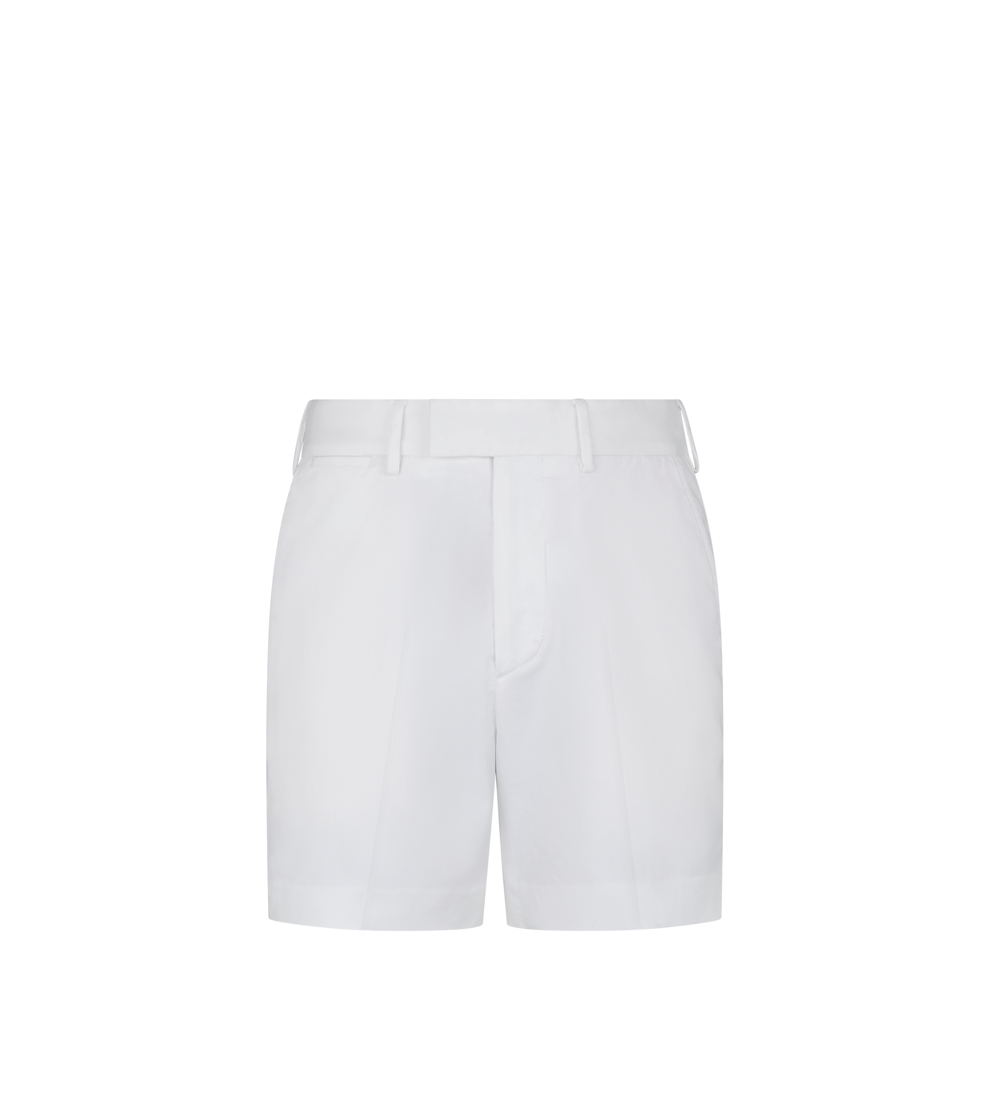 STRETCH COTTON TWILL TAILORED SHORTS