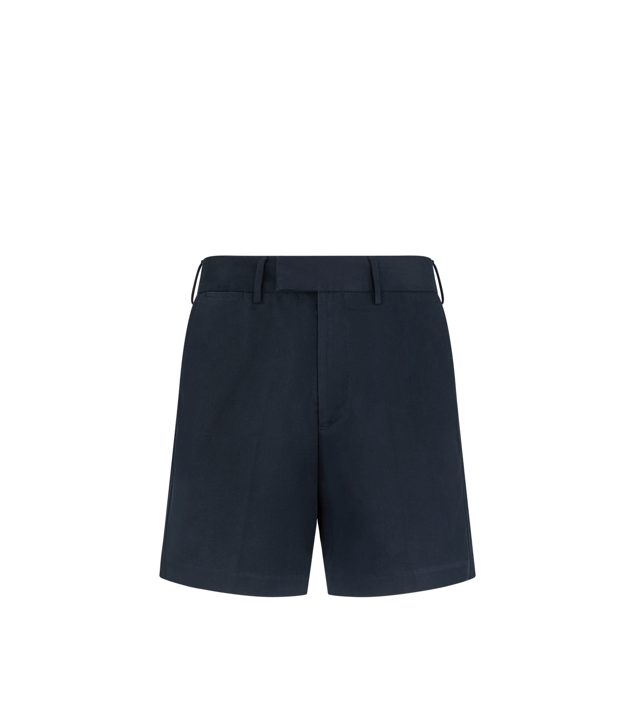 TOM FORD COTTON NAVY PANTAL&Oacute;N CORTO DE DRIL DE ALGOD&Oacute;N CEPILLADO