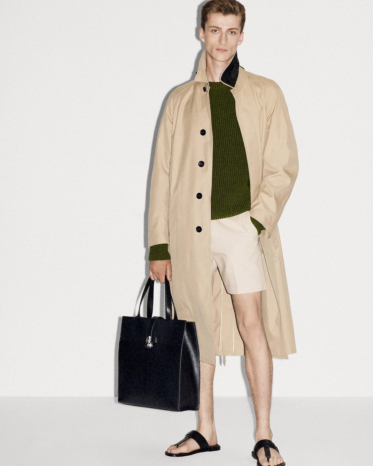 BRUSHED COTTON DRILL TAILORED SHORTS image number 1