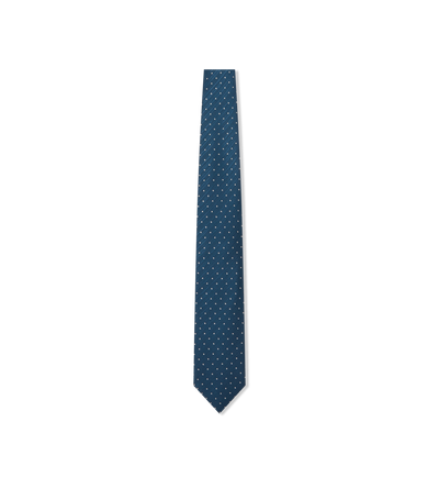 MICRO POLKA DOT SILK TIE