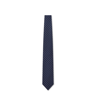 MICRO POLKA DOT SILK TIE