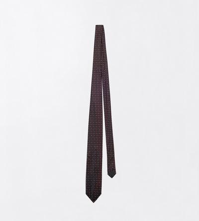 TOM FORD SILK BURGUNDY MICRO DESIGN TIE