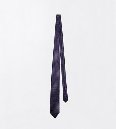 TOM FORD SILK VIOLET MICRO DESIGN TIE