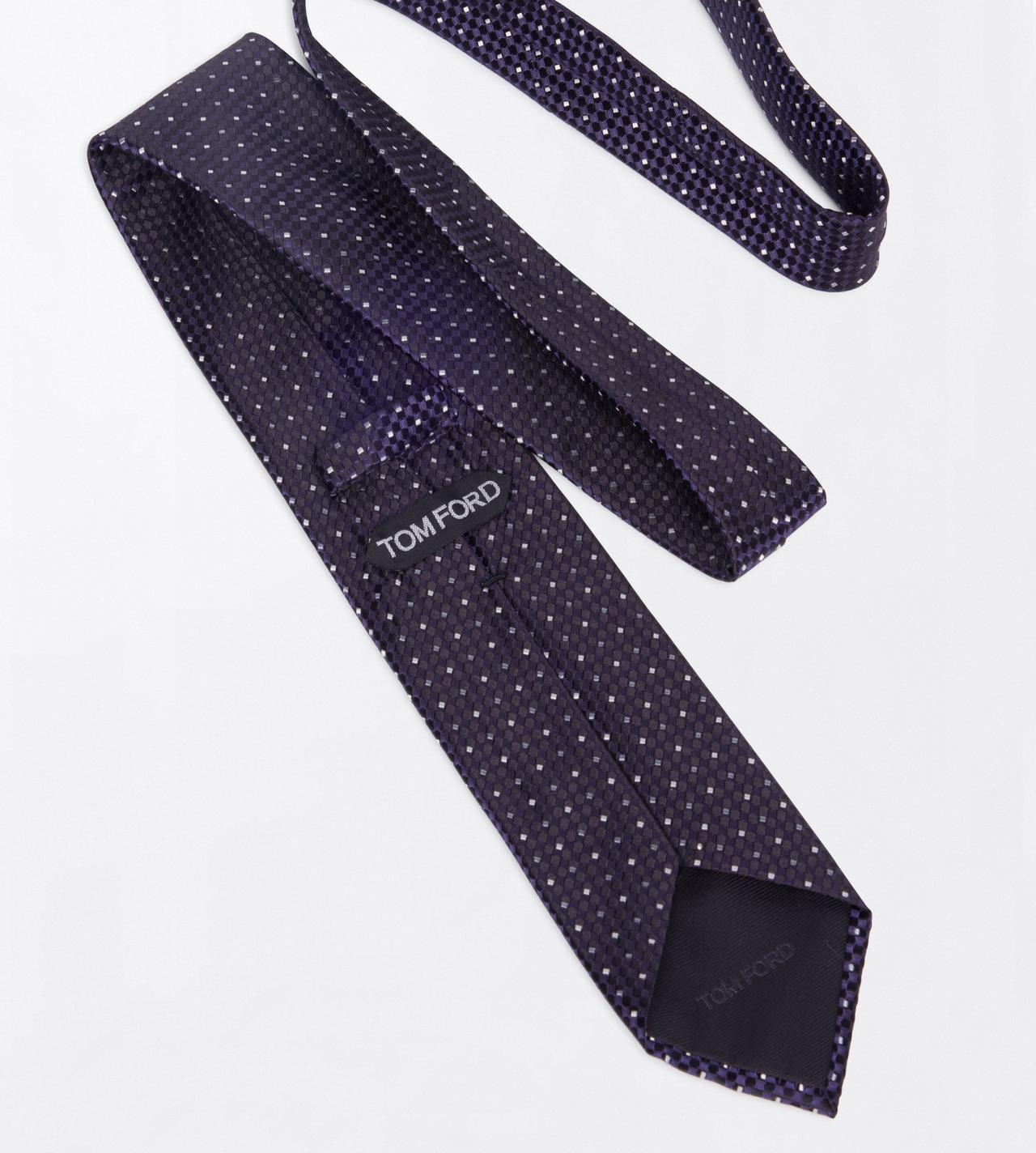 TOM FORD SILK VIOLET MICRO DESIGN TIE