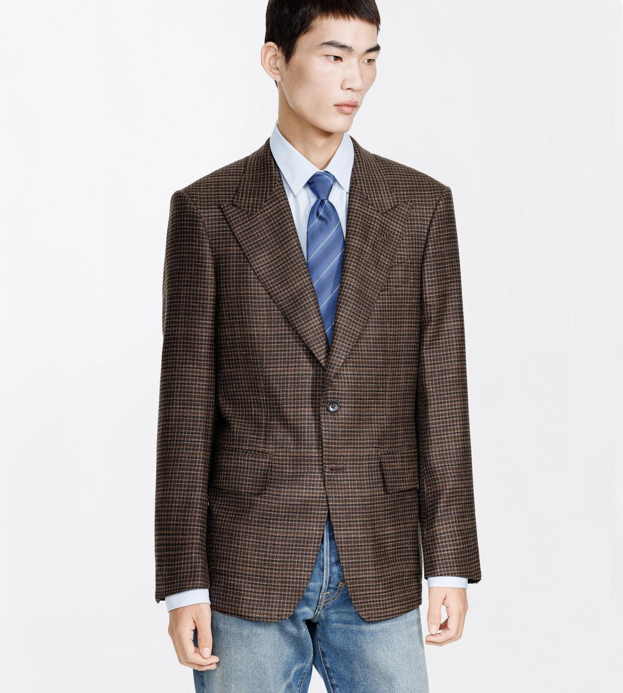 TOM FORD SILK IMPERIAL BLUE STRIPE TONAL WEAVE TIE