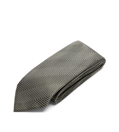 DIAGONAL STRIPE WITH DESIGN TIE image number 2