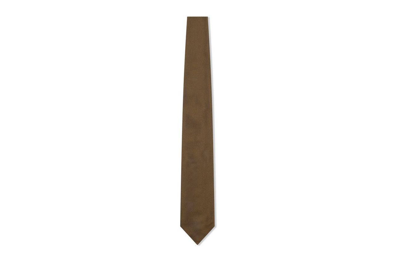 SOLID JACQUARD TIE image number 0