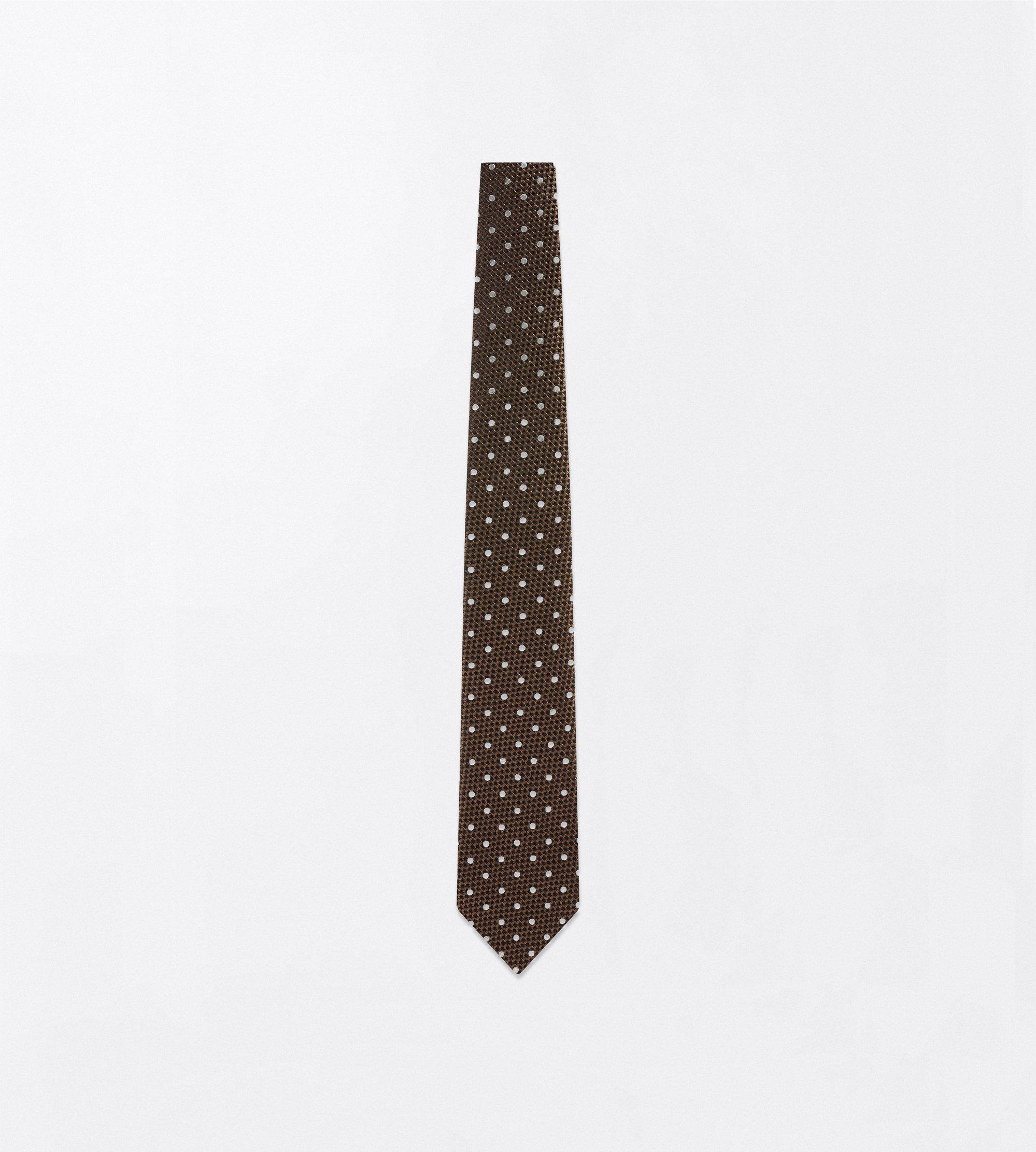 POLKA DOT JACQUARD TIE