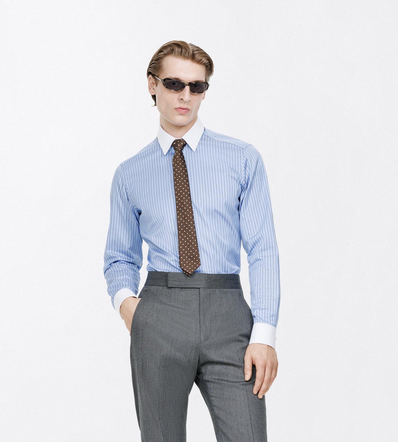 TOM FORD SILK WALNUT POLKA DOT JACQUARD TIE