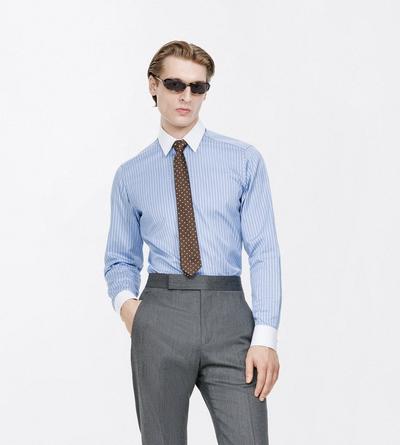 TOM FORD SILK WALNUT POLKA DOT JACQUARD TIE