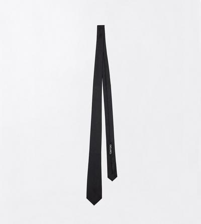 TOM FORD  BLACK MICRO DESIGN TIE 6 CM