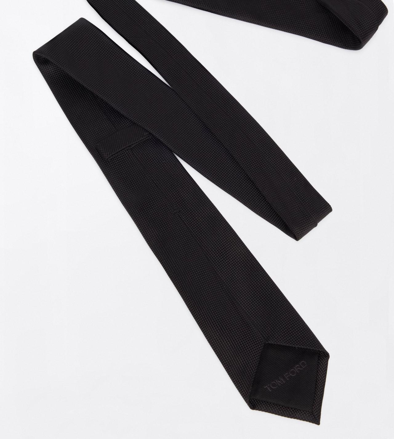 TOM FORD  BLACK MICRO DESIGN TIE 6 CM