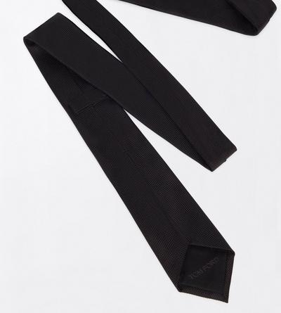 TOM FORD  BLACK MICRO DESIGN TIE 6 CM