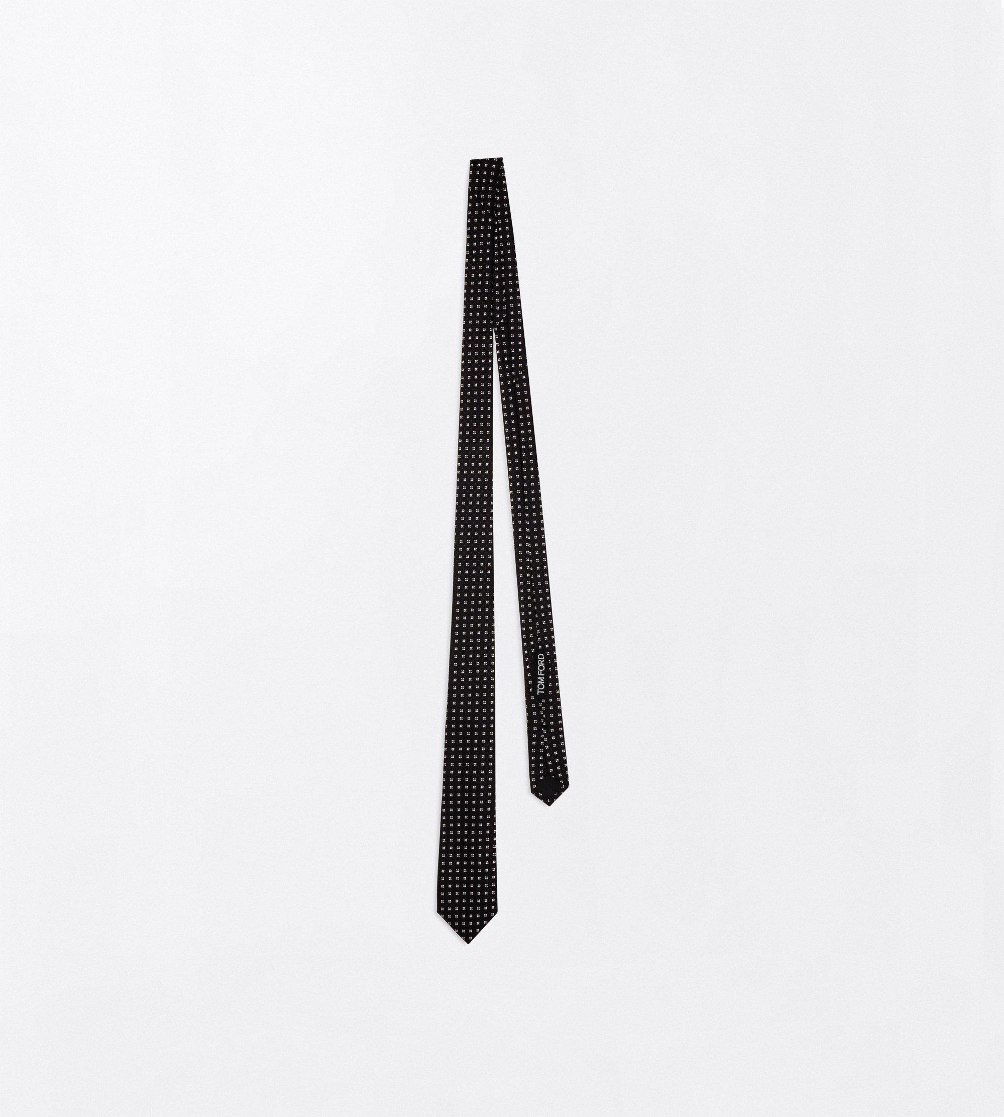 SILK JACQUARD CLOVER TIE