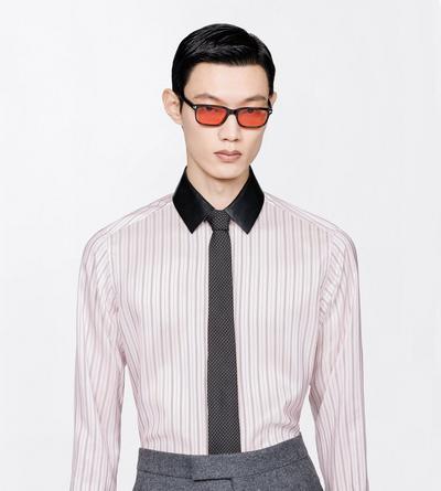 TOM FORD SILK BLACK AND WHITE MICRO POLKA DOT TIE