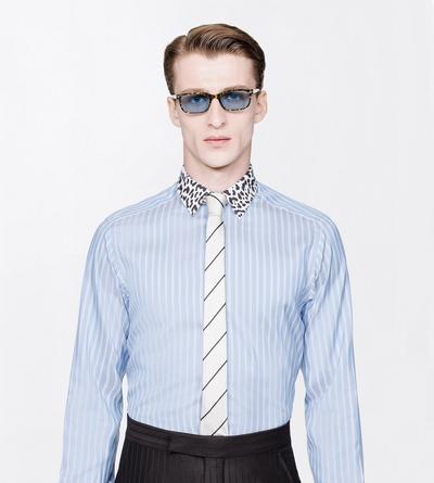 TOM FORD SILK PLATINUM REGIMENTAL SILK TIE
