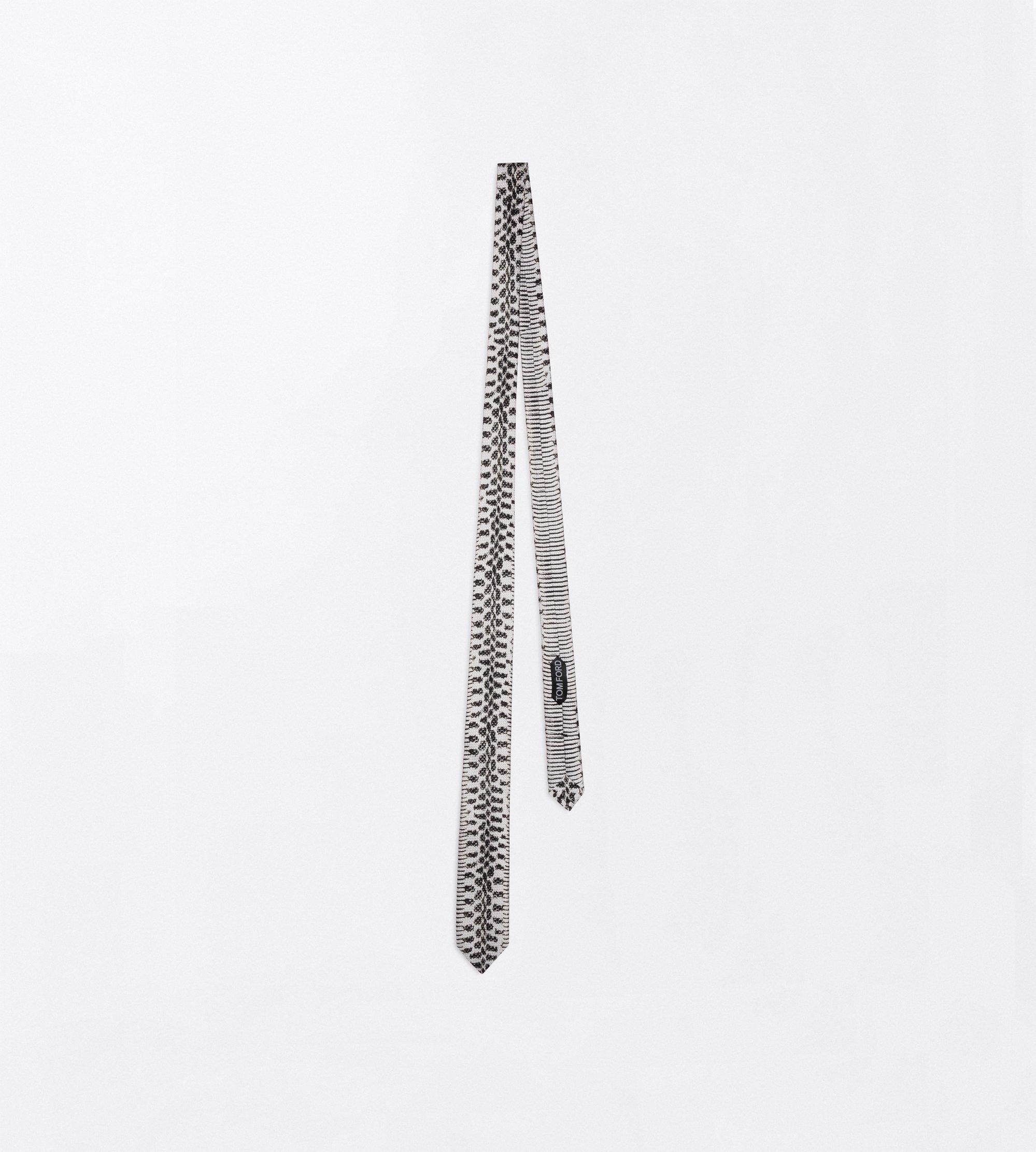 SNAKE PRINT TIE