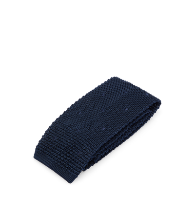 POLKA DOT KNITTED SILK TIE image number 2