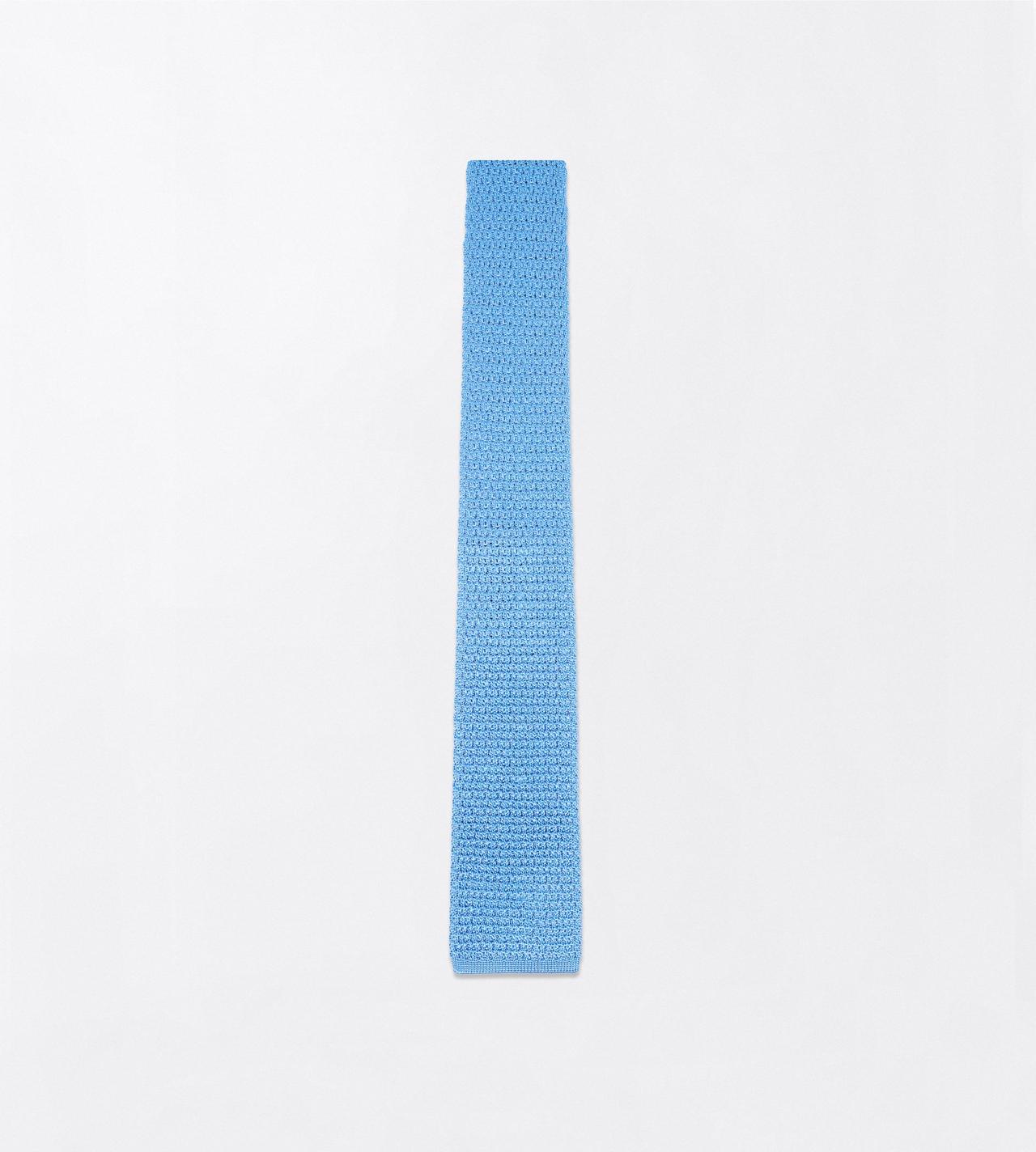 TOM FORD SILK MINERAL BLUE KNITTED TIE&nbsp;
