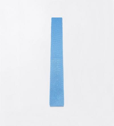 TOM FORD SILK MINERAL BLUE KNITTED TIE&nbsp;
