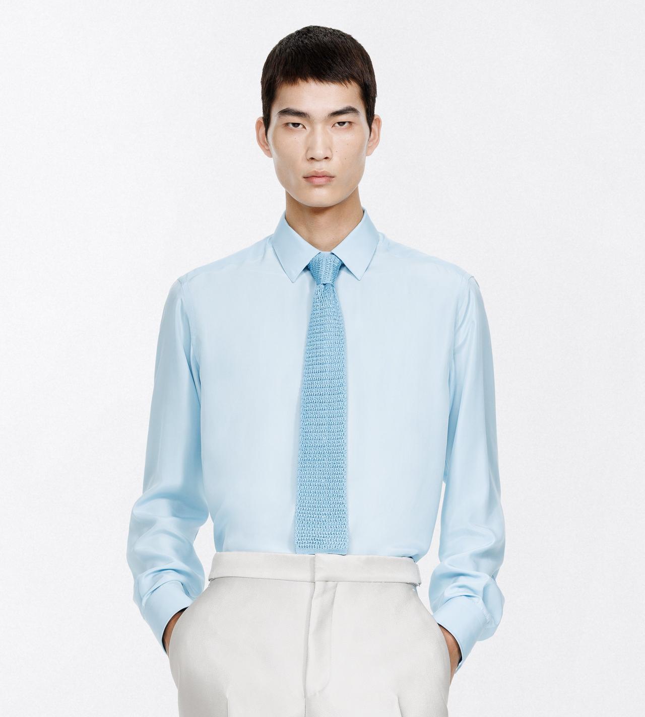 TOM FORD SILK CELESTE KNITTED TIE&nbsp;