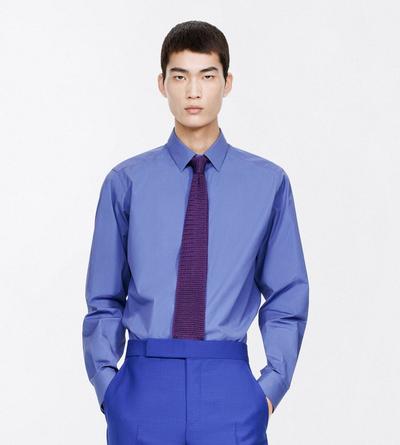 TOM FORD SILK AMETHYST KNITTED TIE&nbsp;