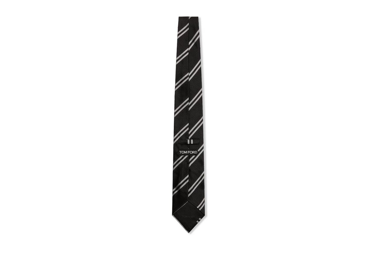 LARGE DIAGONAL STRIPE TIE image number 1