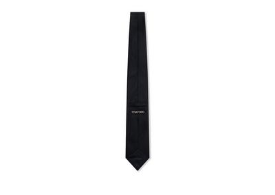 SOLID JACQUARD TIE image number 1