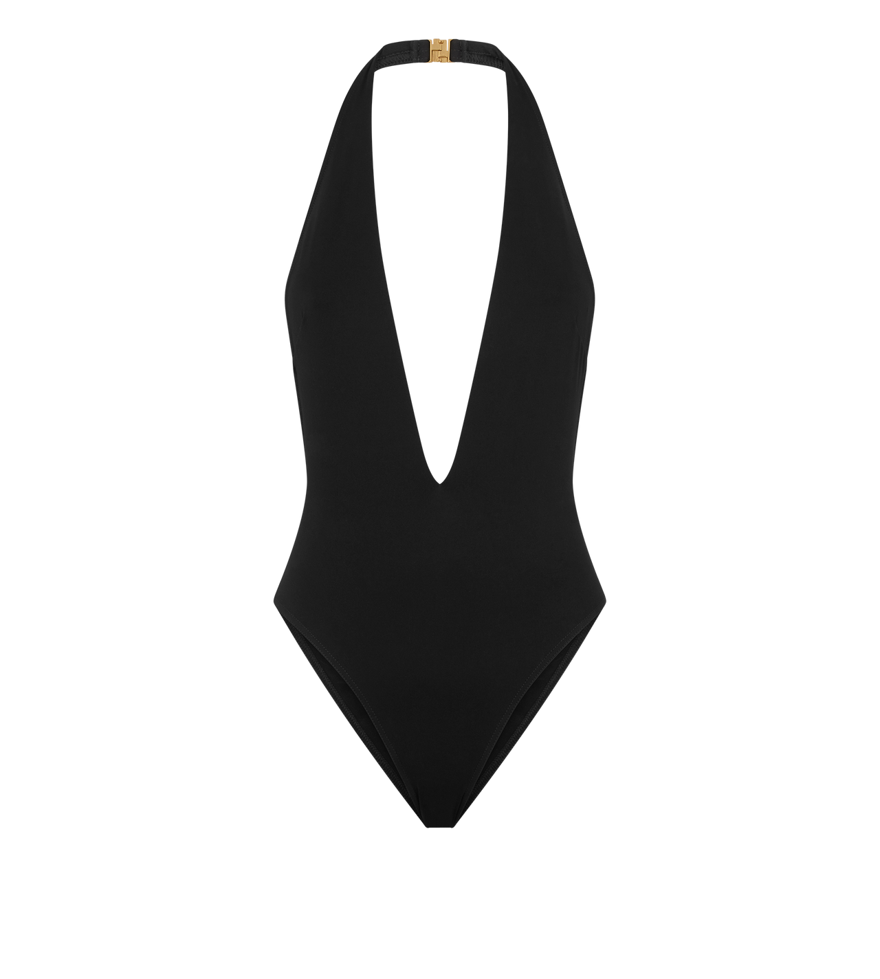 HALTERNECK PLUNGING V-NECK SWIMSUIT image number 0