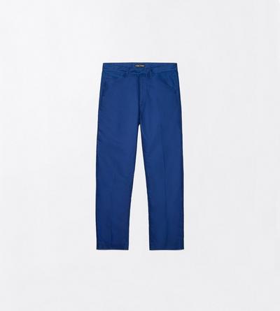 TOM FORD  NAVY BLAZER COTTON SATIN CARPENTER PANTS