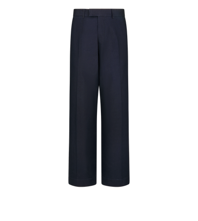 TOM FORD COTTON NAVY COTTON DRILL WIDE LEG PANT