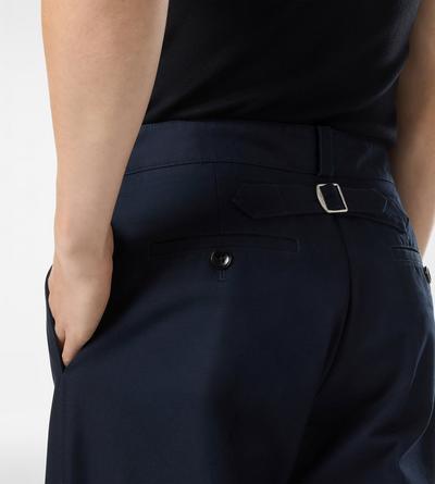 TOM FORD COTTON NAVY COTTON DRILL WIDE LEG PANT