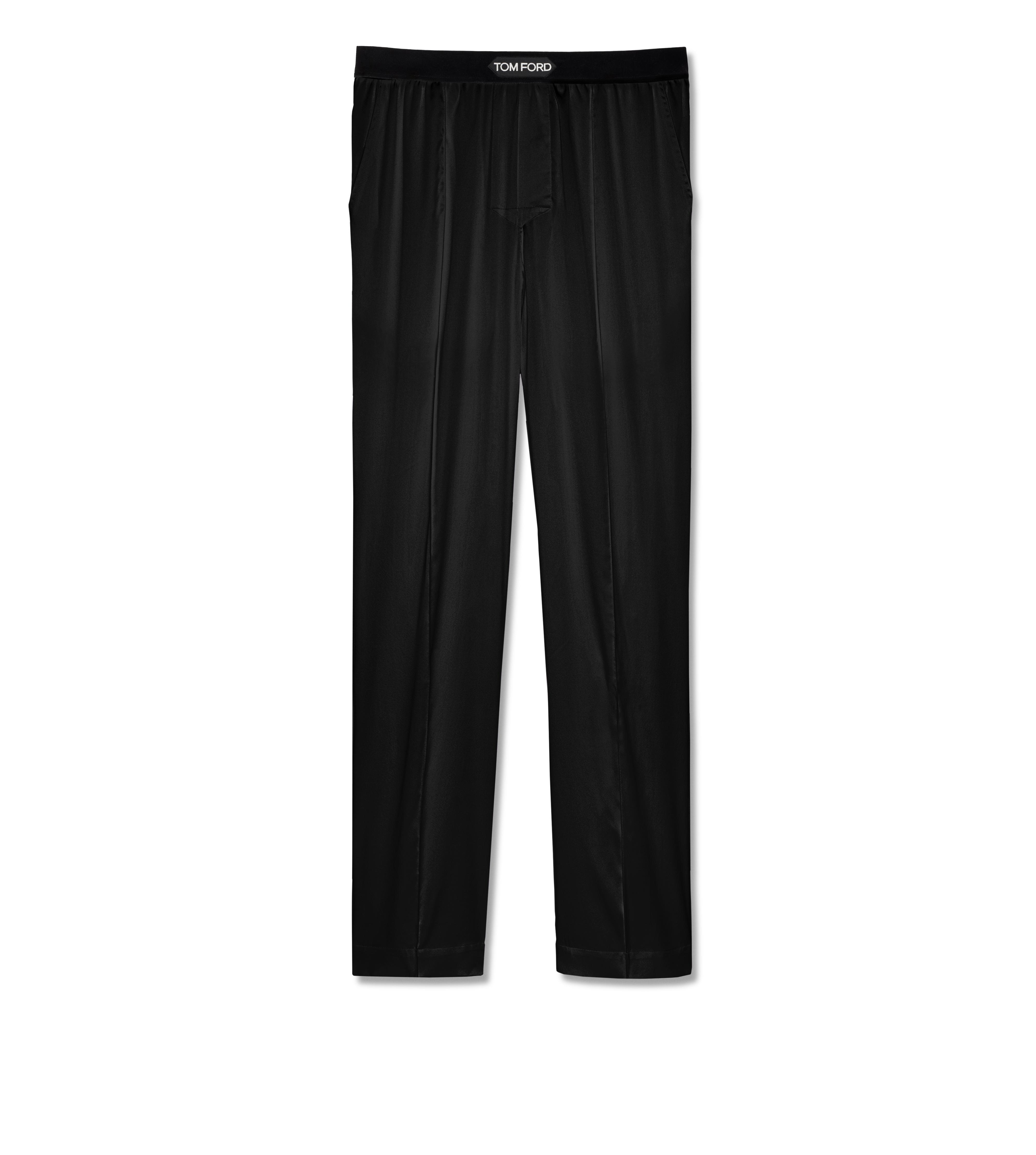 Long John cotton pants in black - Tom Ford