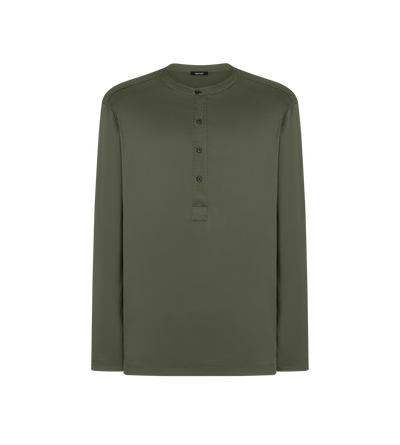 SILK PAJAMA HENLEY&nbsp; image number 0