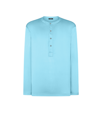 SILK PAJAMA HENLEY&nbsp;
