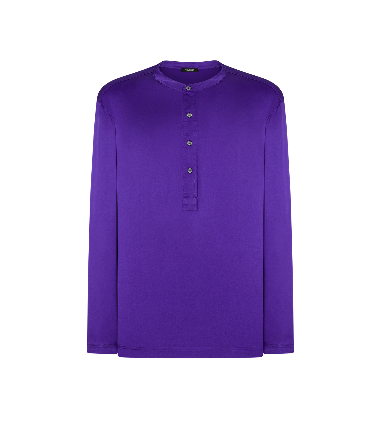 TOM FORD SILK PURPLE DUSK SILK PAJAMA HENLEY&nbsp;