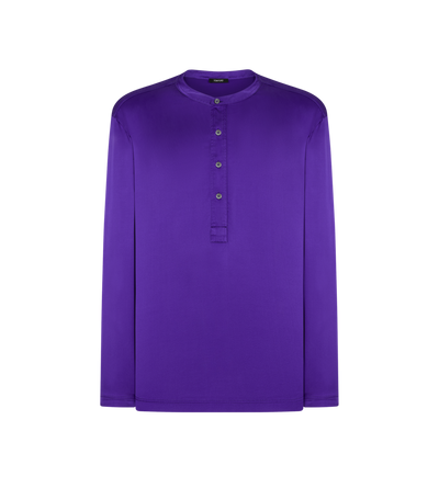 SILK PAJAMA HENLEY&nbsp;