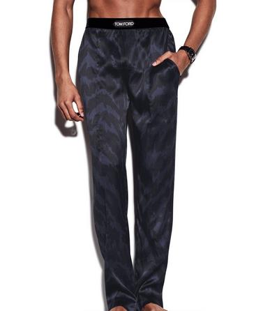 ABSTRACT ZEBRA SILK PAJAMA PANTS | Tom Ford Fashion