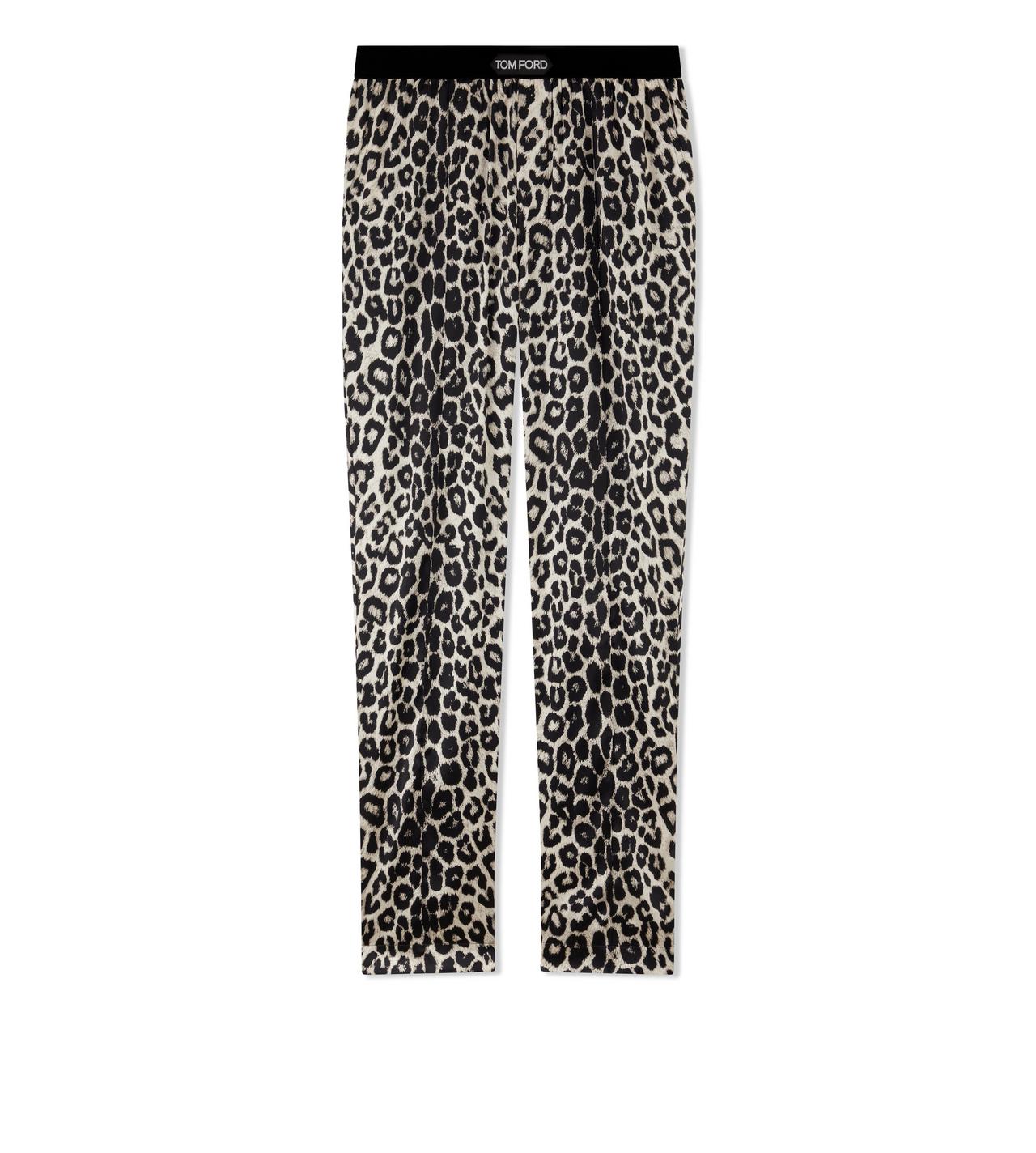 TOM FORD Zebra Print Silk Pajama Pants, Sleepwear