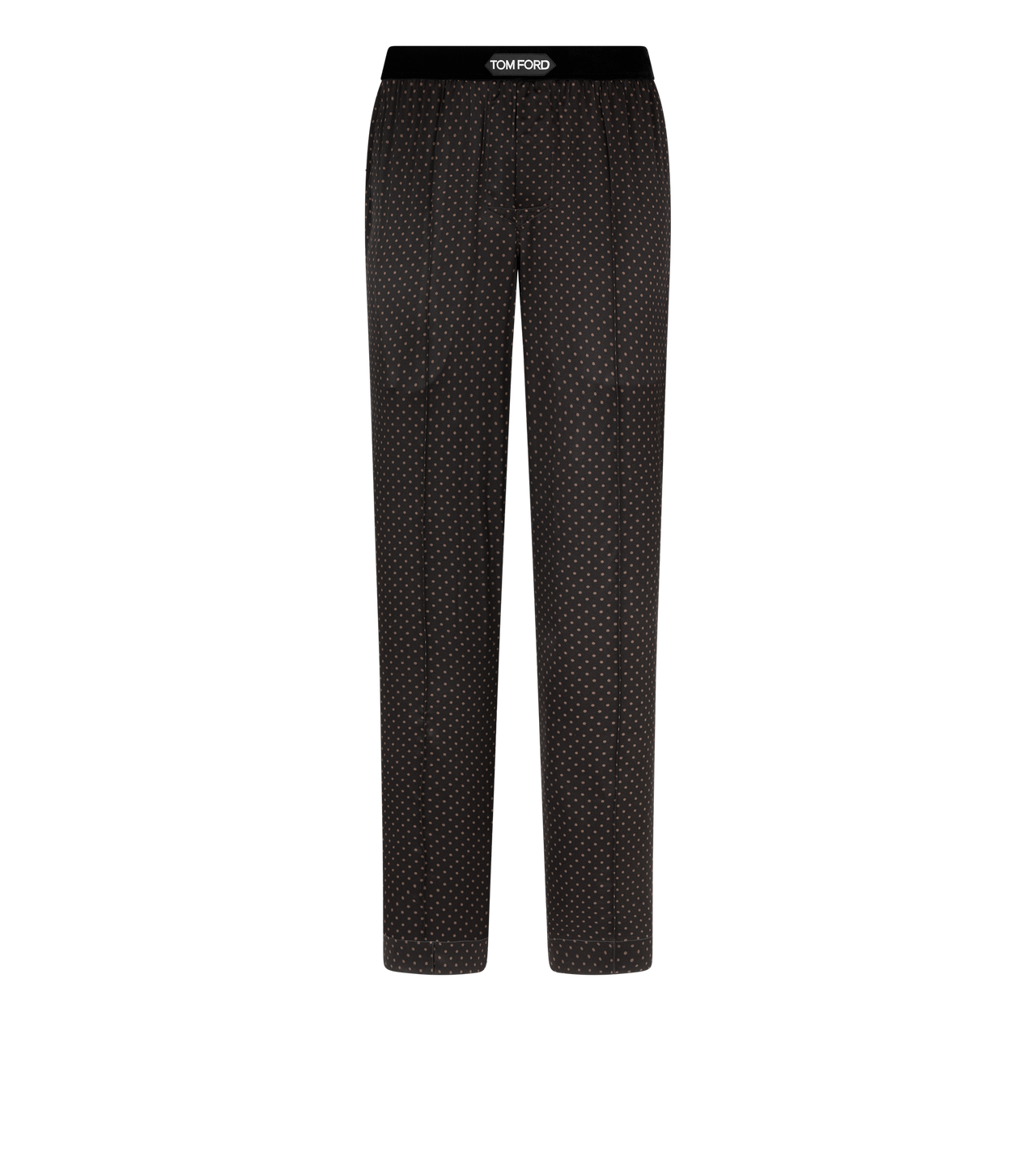 MICRODOT PRINT SILK PAJAMA PANTS | TOM FORD Fashion