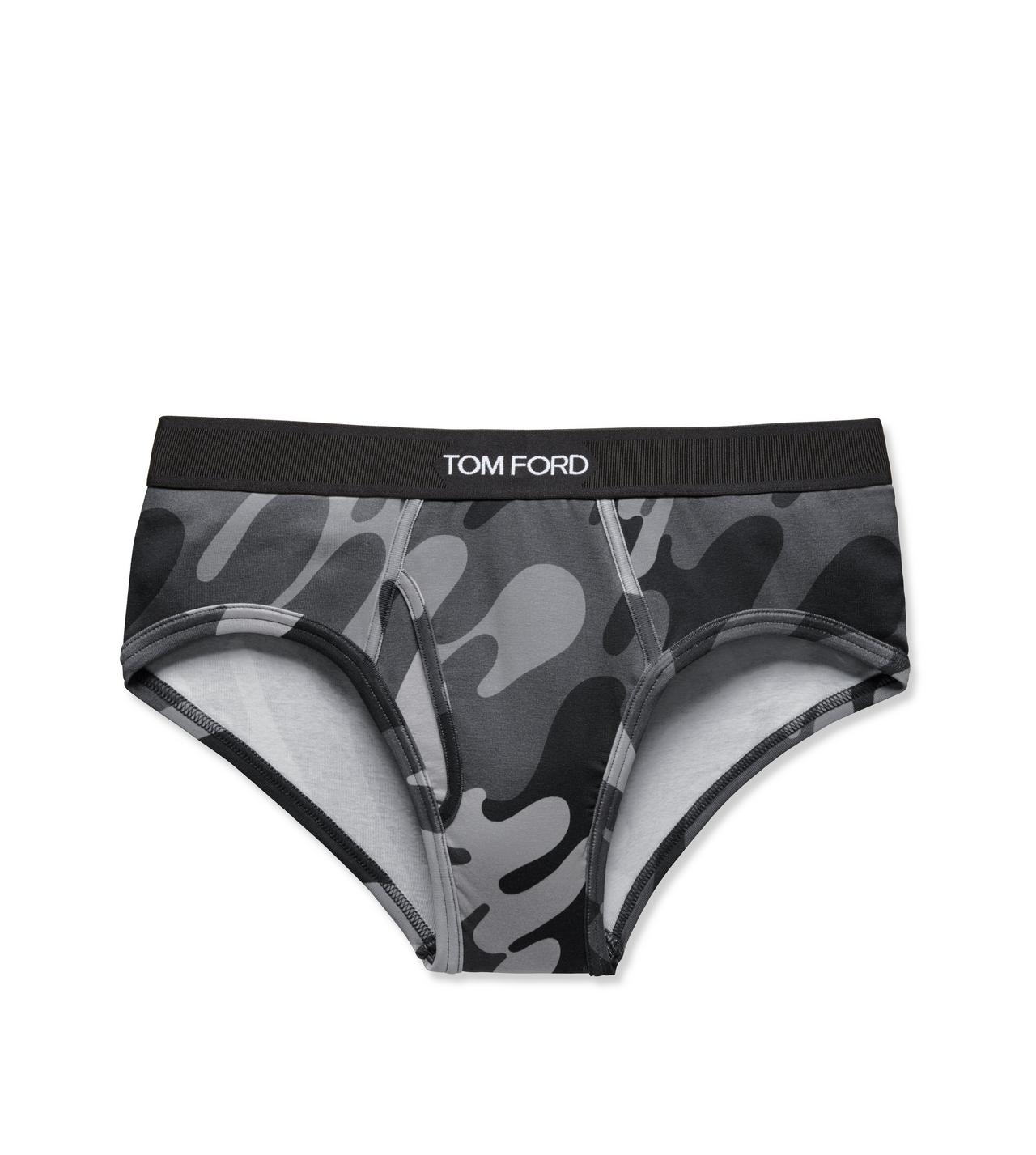 CAMOUFLAGE COTTON BRIEF image number 0