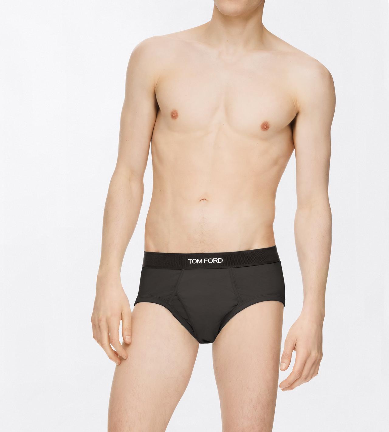 TOM FORD COTTON MILITARY GREEN COTTON BRIEFS