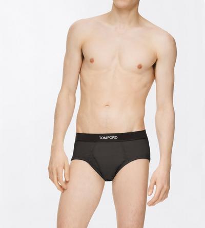 TOM FORD COTTON MILITARY GREEN COTTON BRIEFS