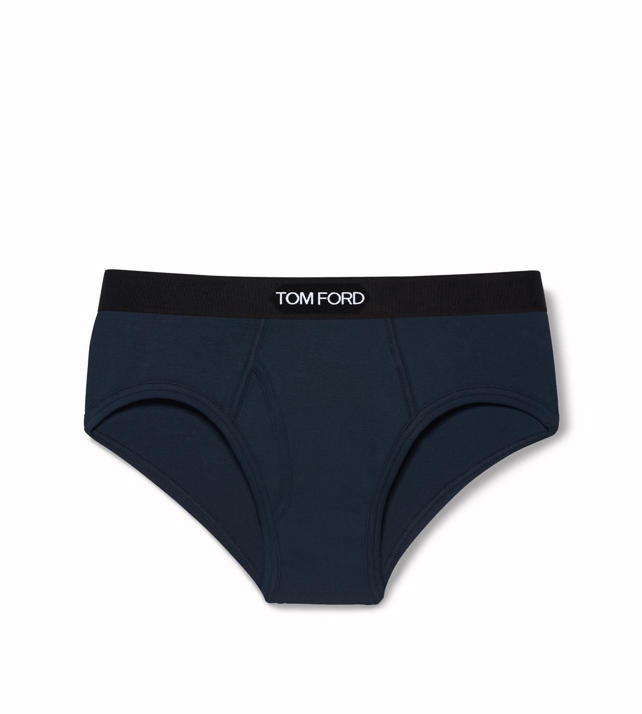 Shop Tom Ford Underwear Black Cotton Briefs