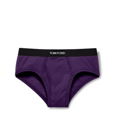 TOM FORD COTTON PLUM COTTON BRIEFS