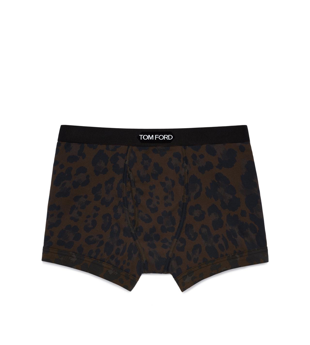 LEOPARD COTTON BOXER BRIEFS image number 0