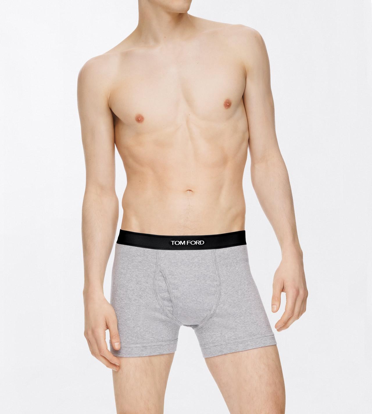 TOM FORD COTTON GREY COTTON BOXER BRIEFS