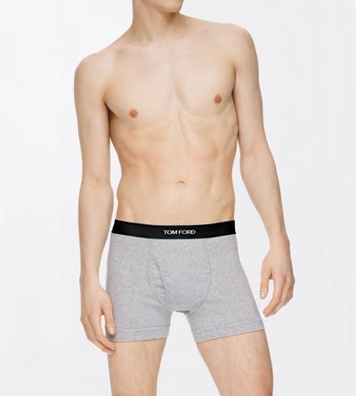 TOM FORD COTTON GREY COTTON BOXER BRIEFS