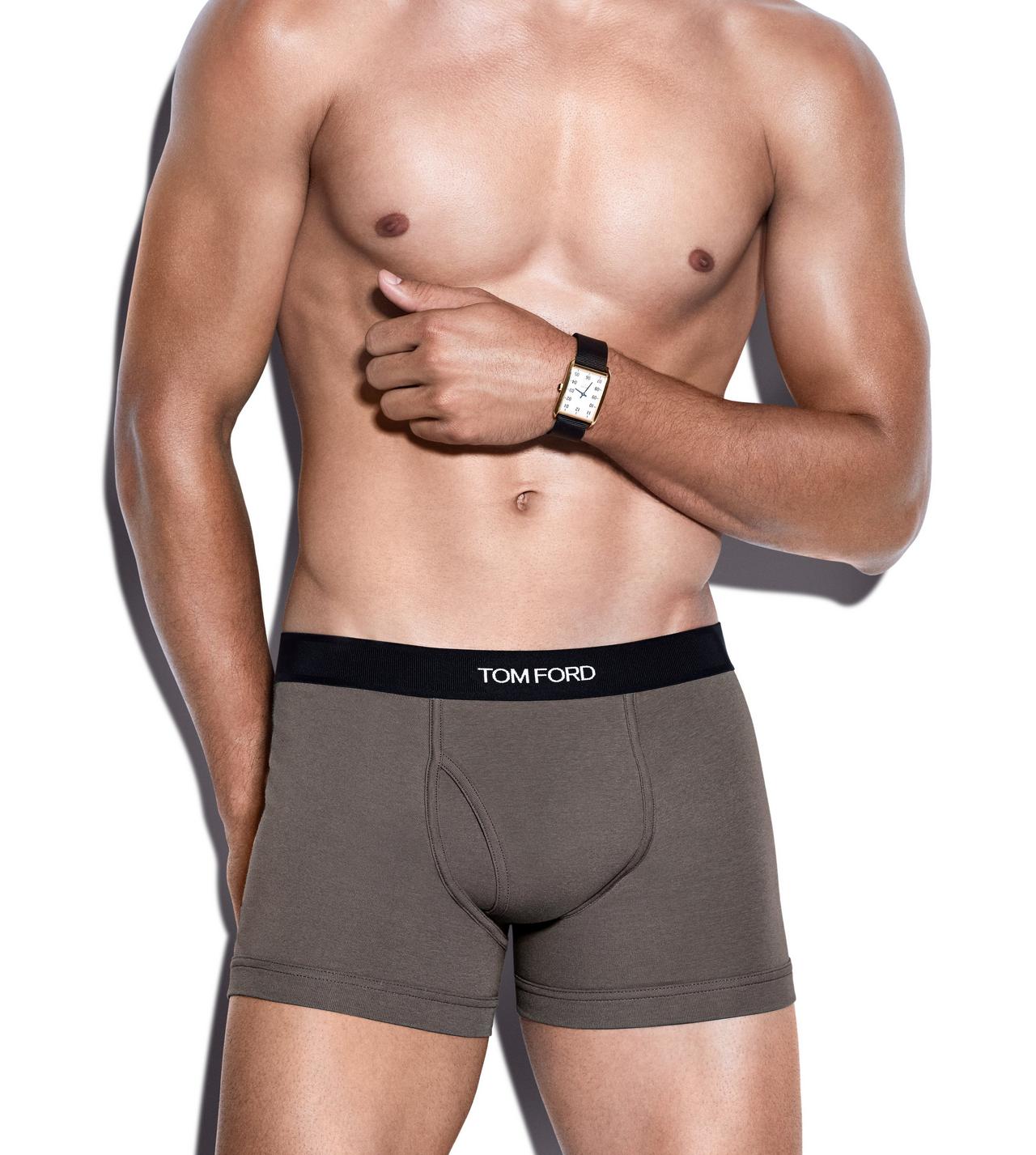 TOM FORD COTTON SLATE COTTON BOXER BRIEFS