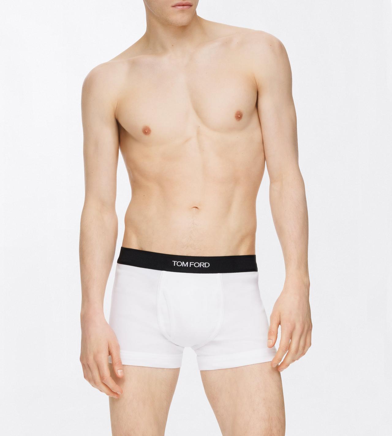 TOM FORD COTTON WHITE COTTON BOXER BRIEFS